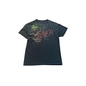 Very Rare Vintage Slayer Black Faded Tee Size Large